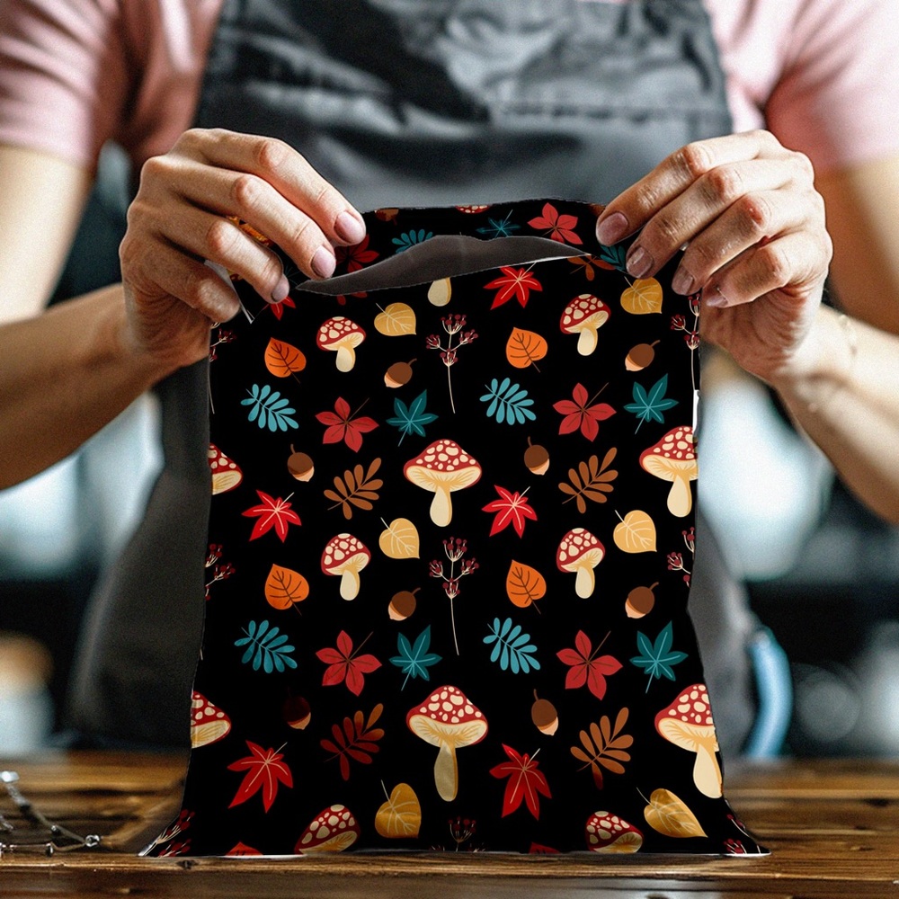 Autumn Mushrooms 🍄 10x13 Poly Mailers Pack of 25 - Picture 7 of 10